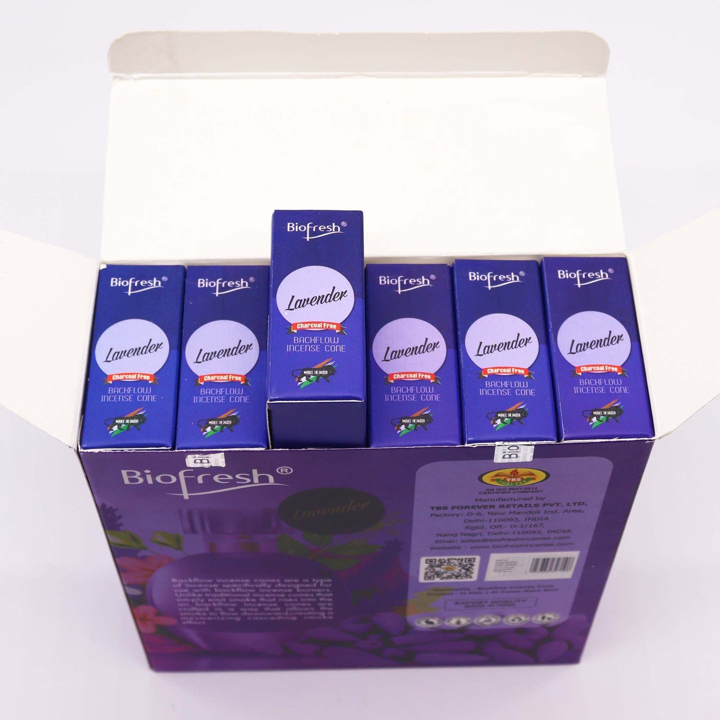 Biofresh Backflow Incense Cones - Lavender - Luna Panther