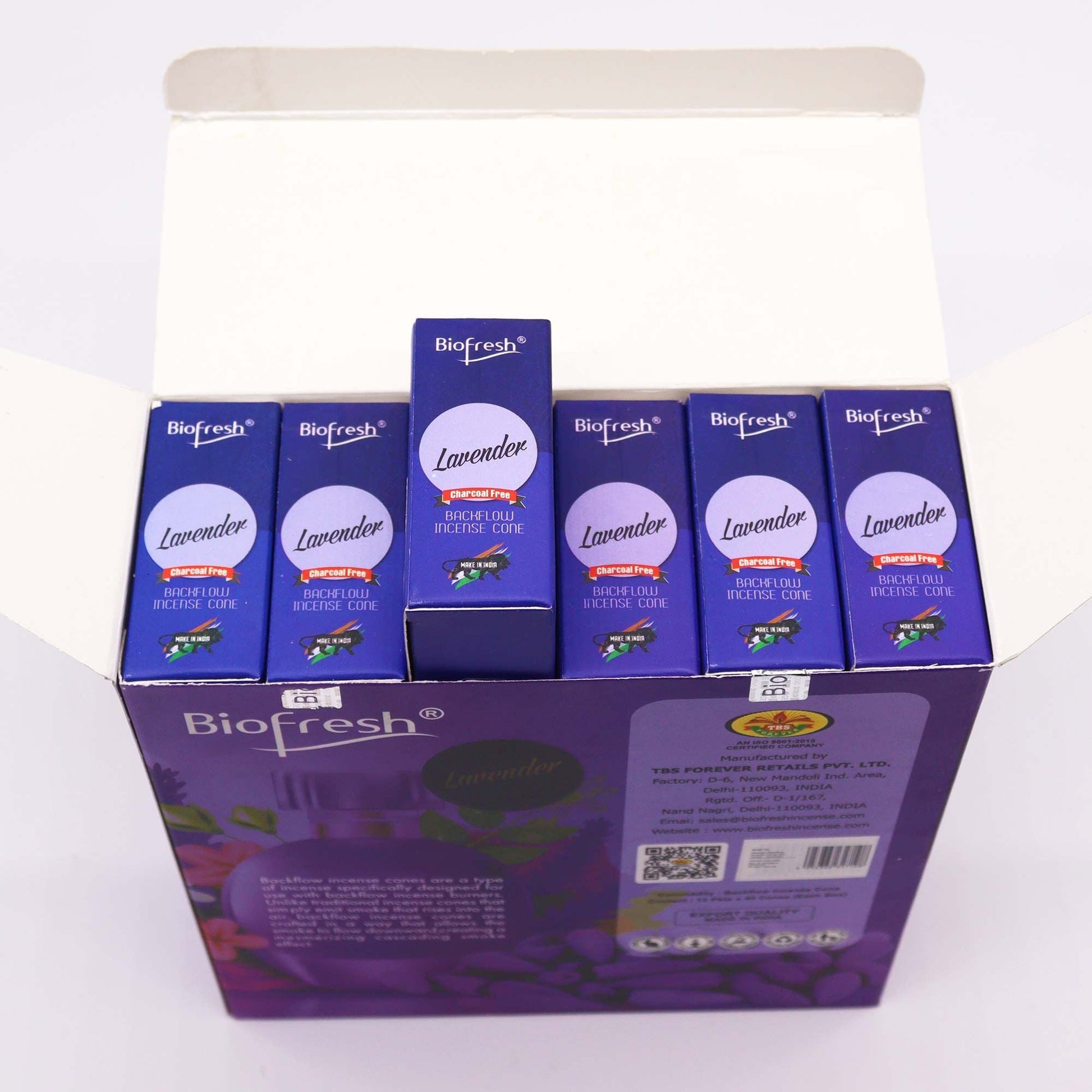 Biofresh Backflow Incense Cones - Lavender - Luna Panther