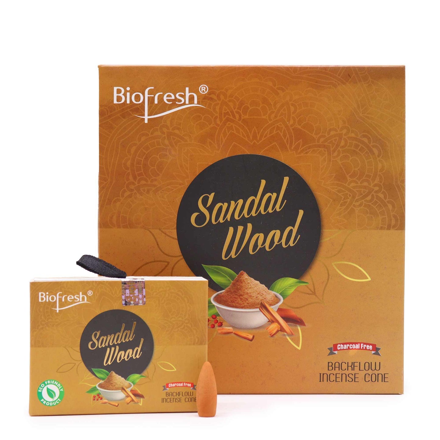 Biofresh Backflow Incense Cones - Sandalwood - Luna Panther