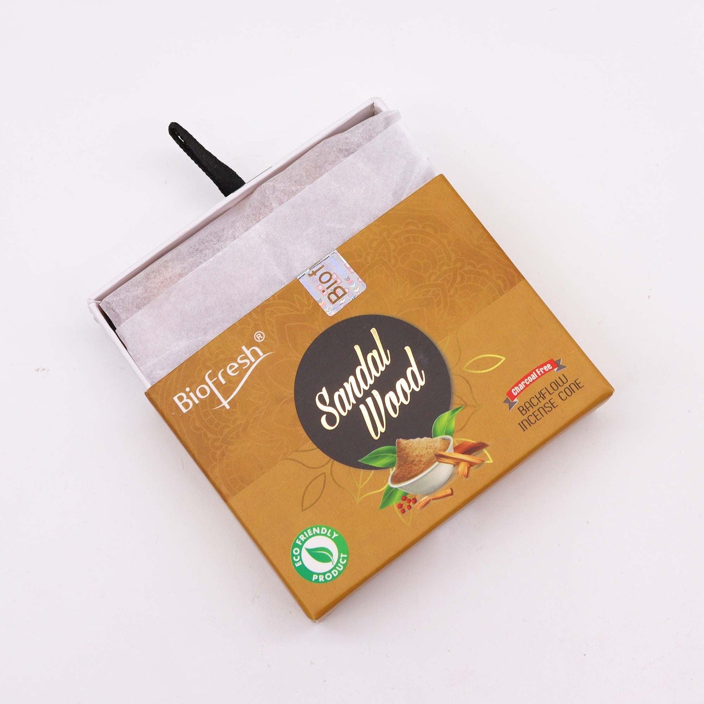 Biofresh Backflow Incense Cones - Sandalwood - Luna Panther