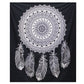 Black and White Double Cotton Bedspread + Wall Hanging - Dreamcatcher - Luna Panther