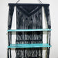 Black Macrame Hanging Shelves - Turquoise - Luna Panther