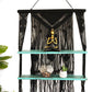 Black Macrame Hanging Shelves - Turquoise - Luna Panther