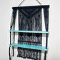 Black Macrame Hanging Shelves - Turquoise - Luna Panther