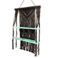 Black Macrame Hanging Shelves - Turquoise - Luna Panther