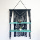 Black Macrame Hanging Shelves - Turquoise - Luna Panther