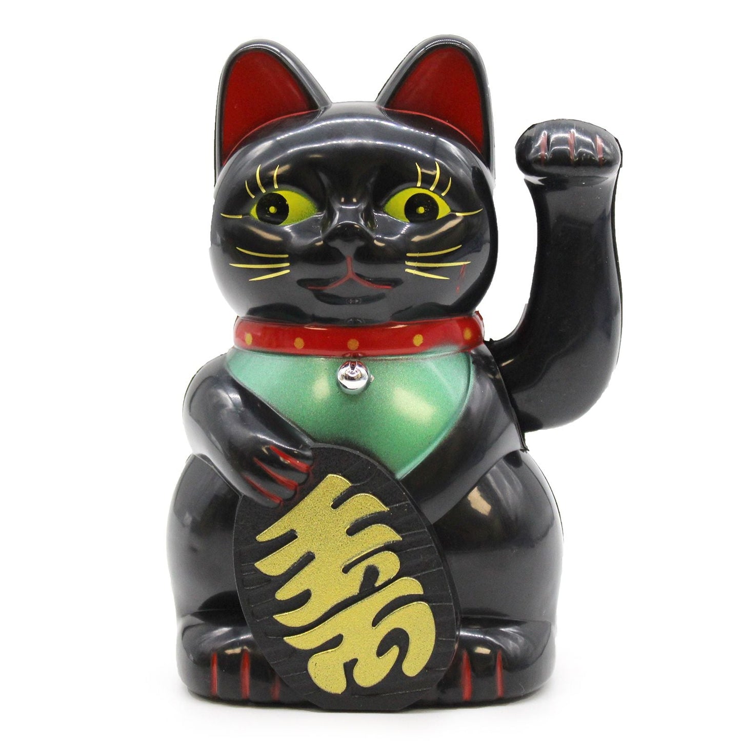 Polished Black Money Cat - 15cm featuring natural patterning and unique variations - Luna Panther
