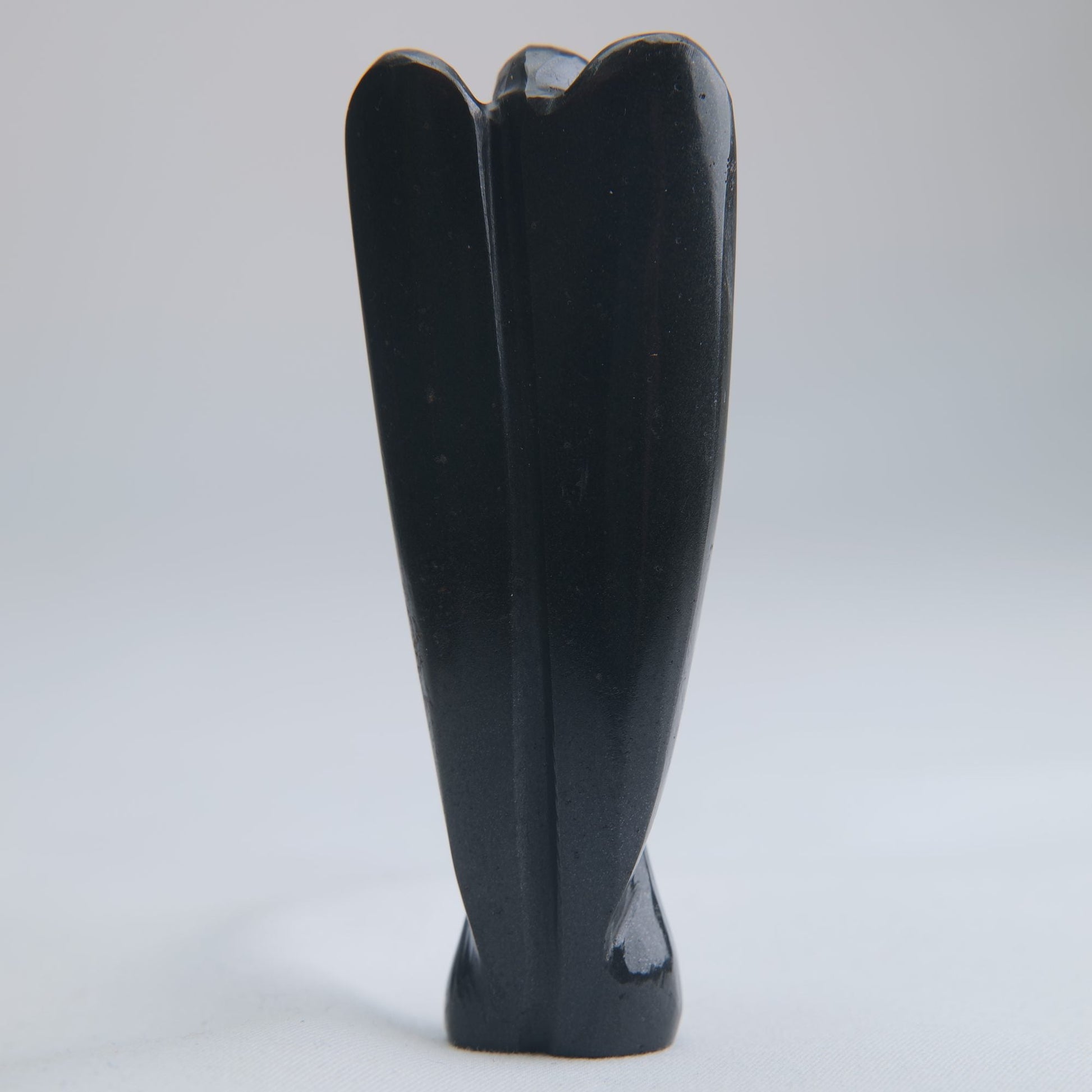 Black Obsidian Angel Carving 45g 80mm - Luna Panther