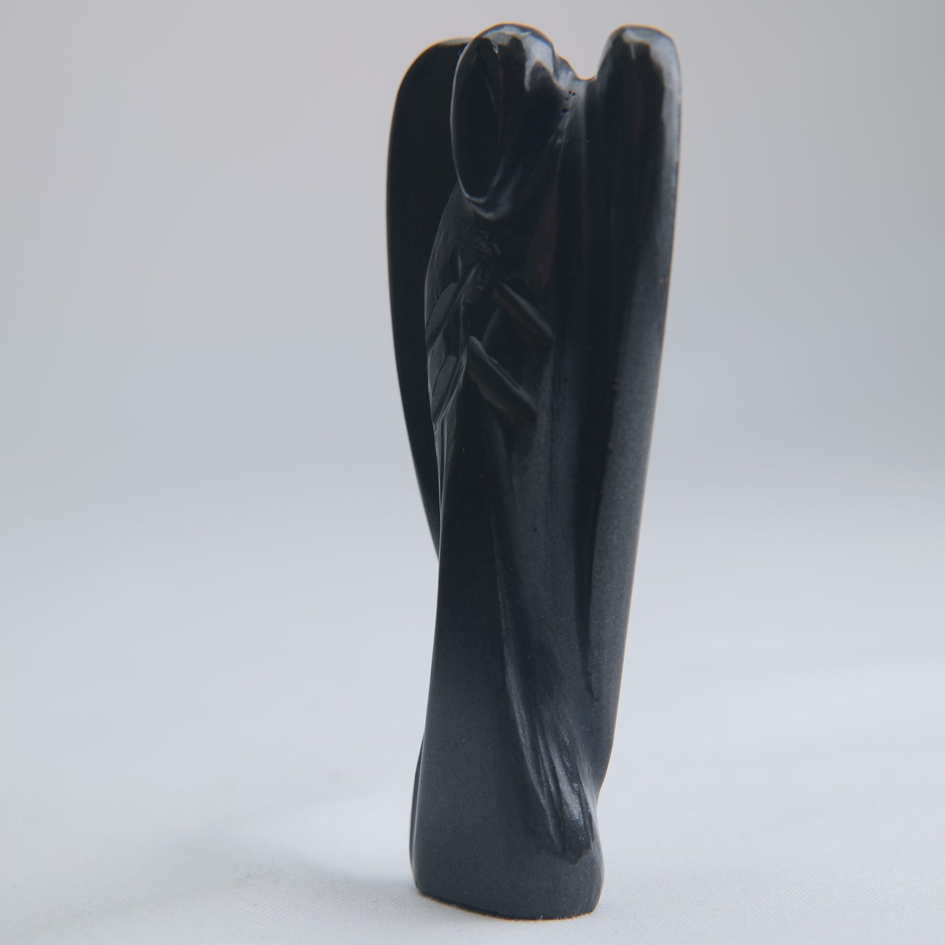 Black Obsidian Angel Carving 51g 78mm - Luna Panther