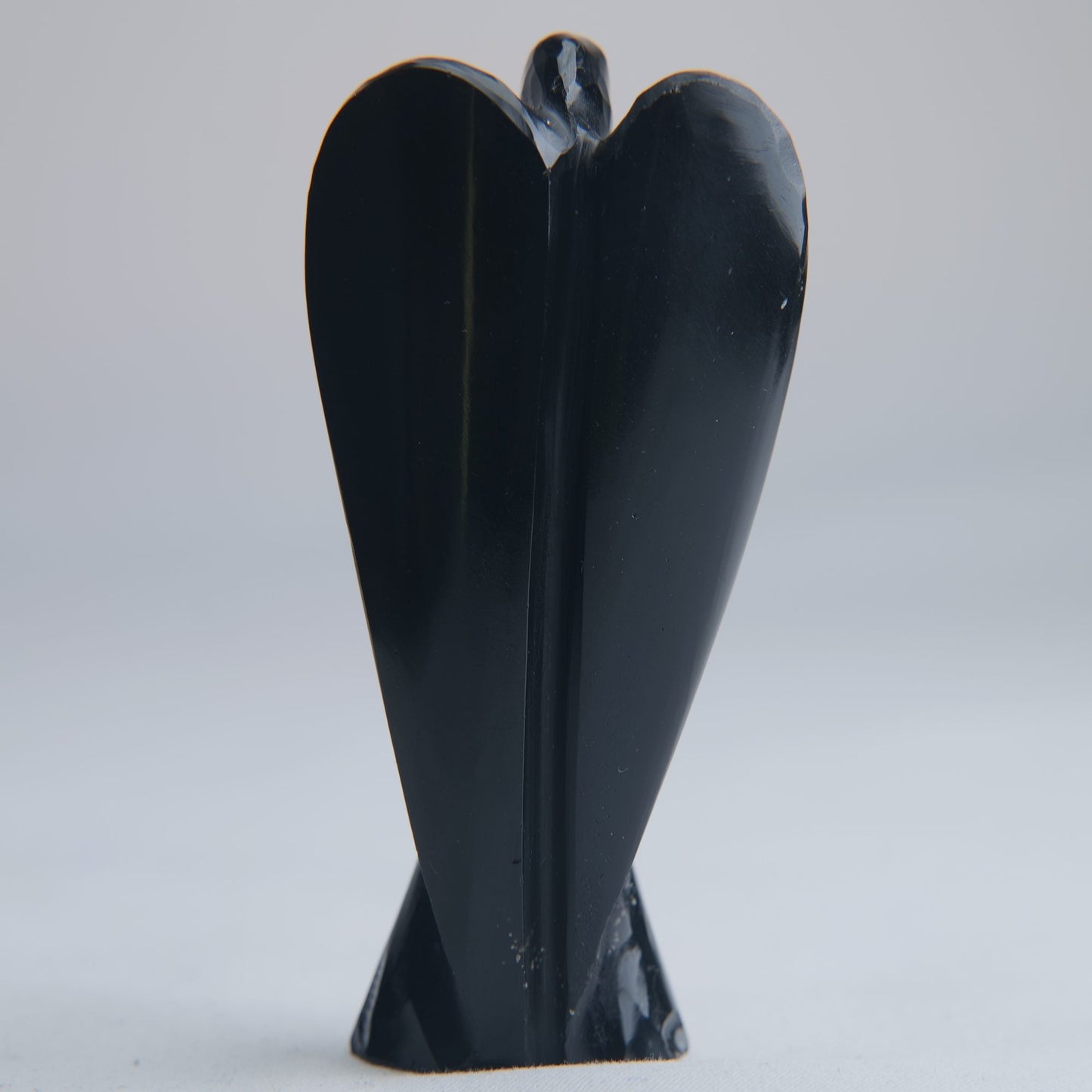 Black Obsidian Angel Carving 54g 80mm - Luna Panther