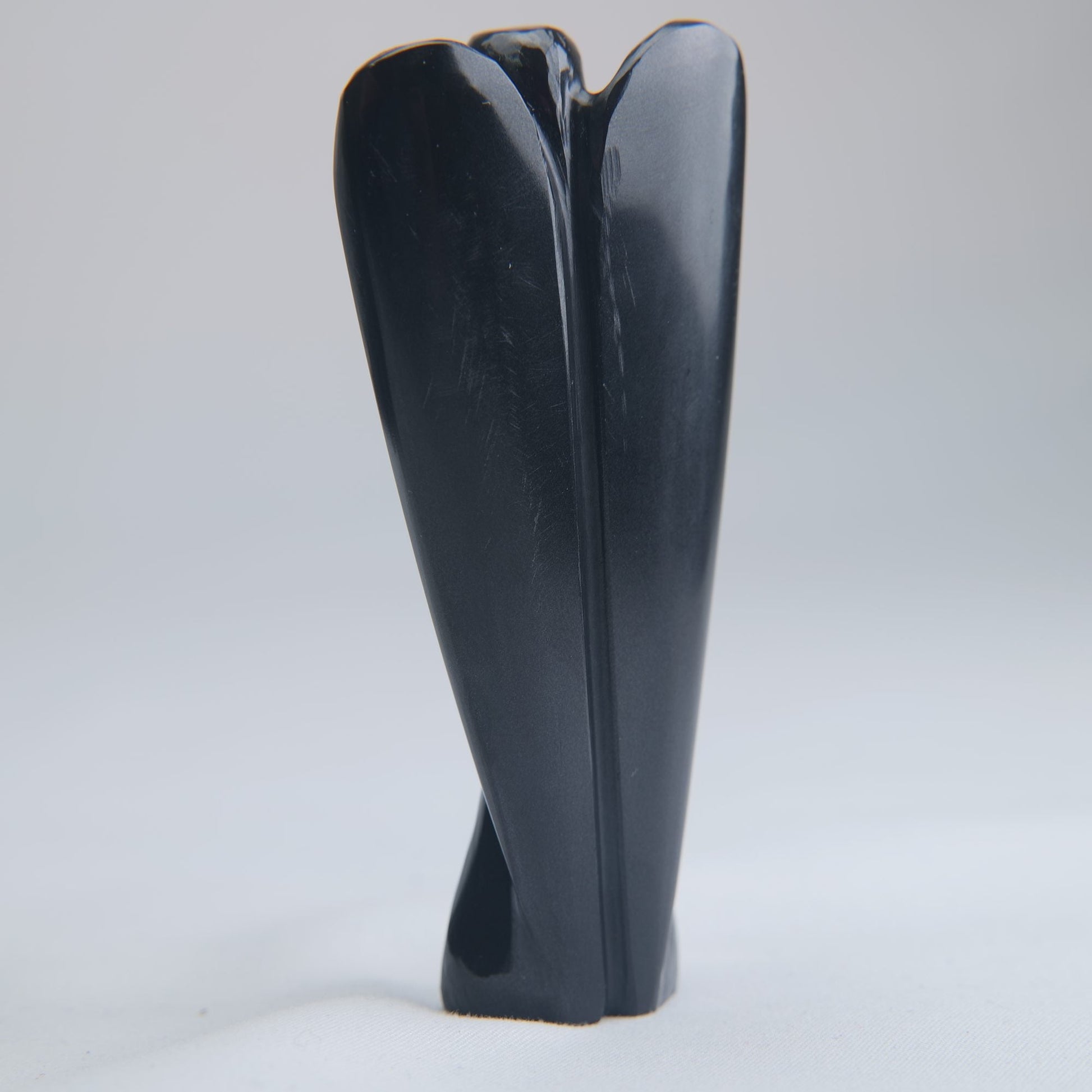 Black Obsidian Angel Carving 66g 82mm - Luna Panther