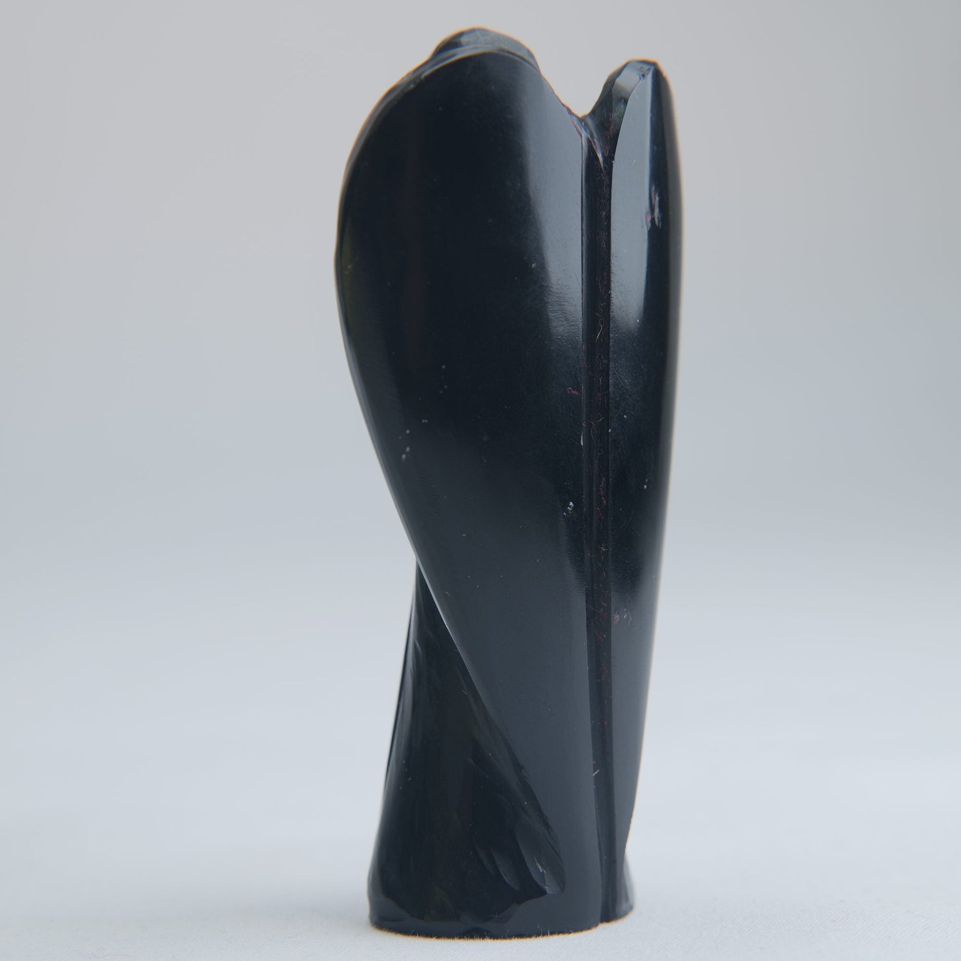 Black Obsidian Angel Carving 70g 80mm - Luna Panther