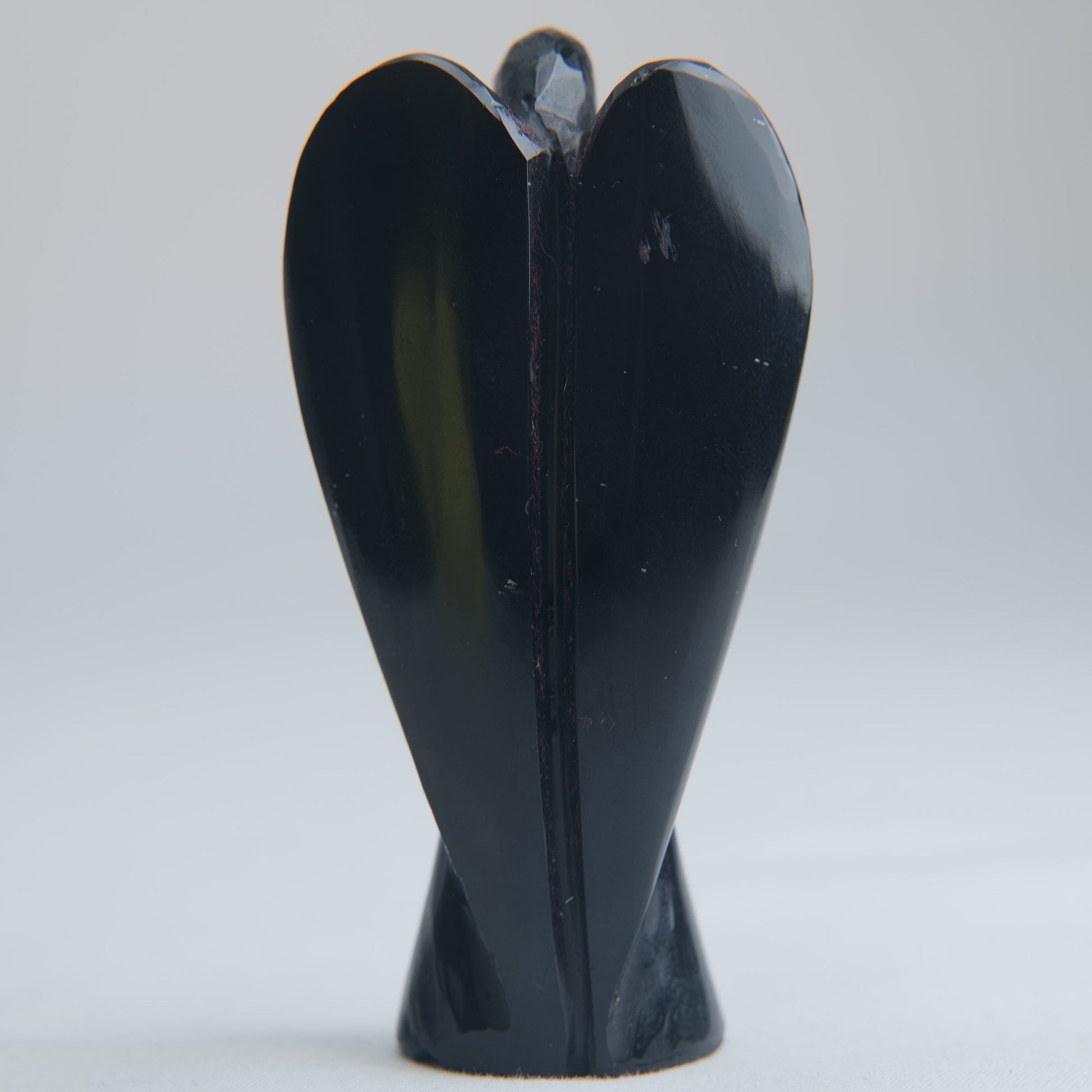 Black Obsidian Angel Carving 70g 80mm - Luna Panther