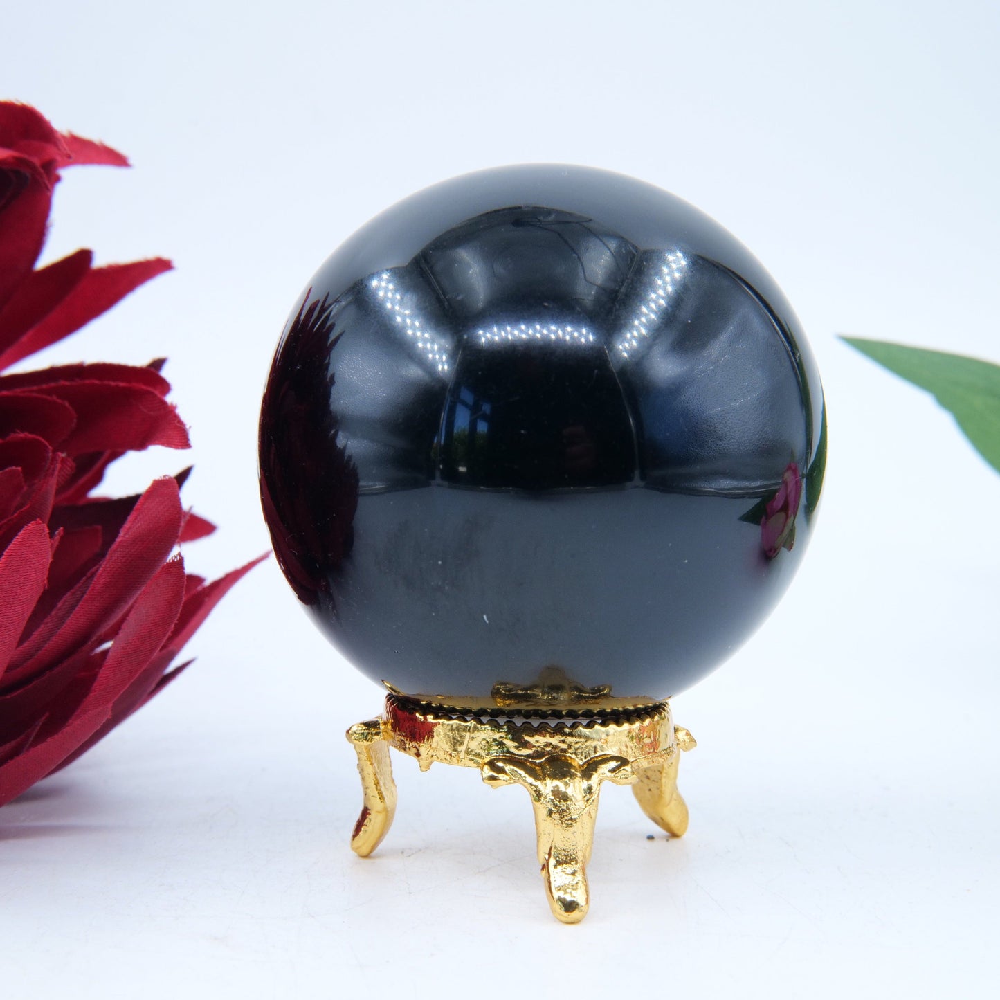 Black Obsidian Sphere 60mm 291g - Luna Panther