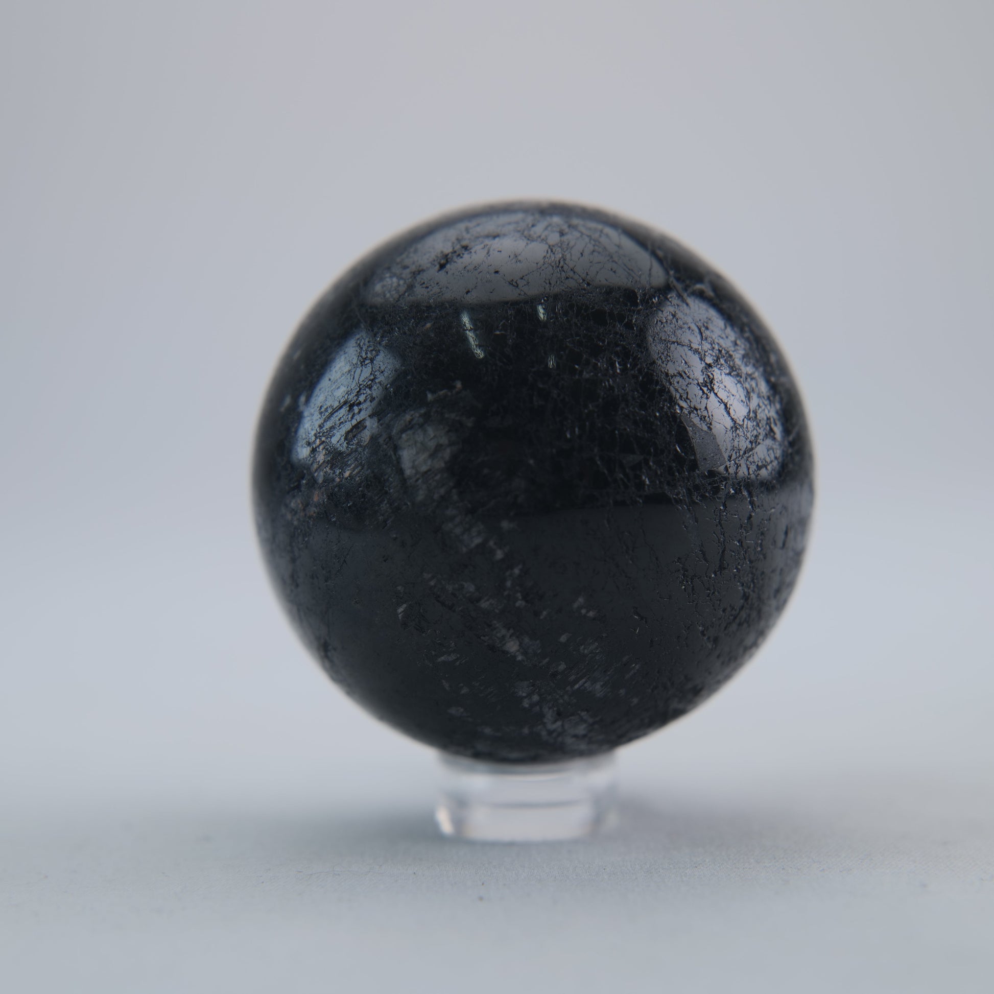 Black Tourmaline Polished Sphere 208g - Luna Panther