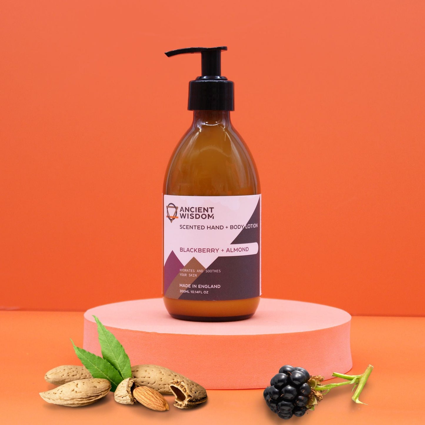 Blackberry & Almond Lotion 300 ml — skin care, image 2 of 3.