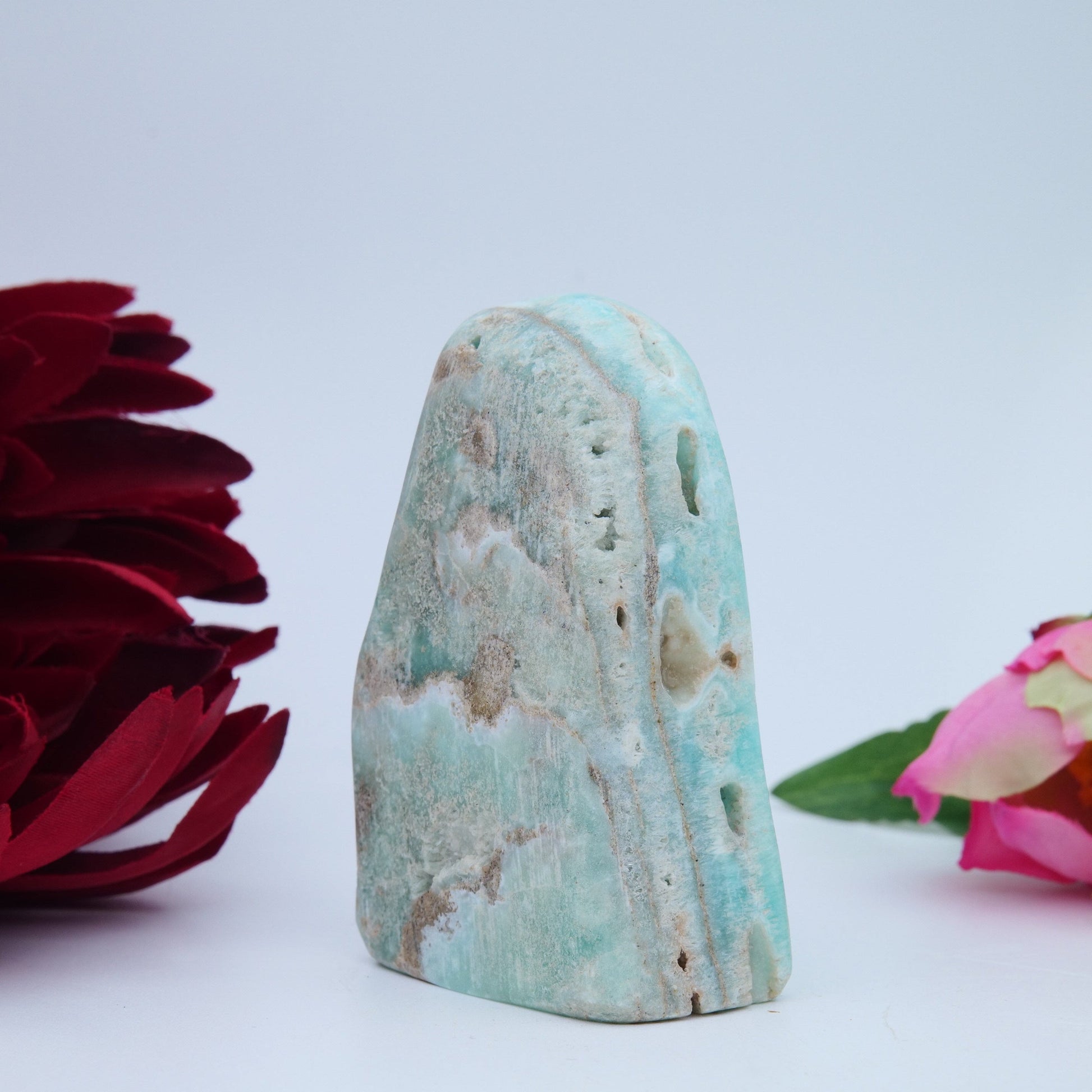 Blue Aragonite Freeform — 155 g - Luna Panther