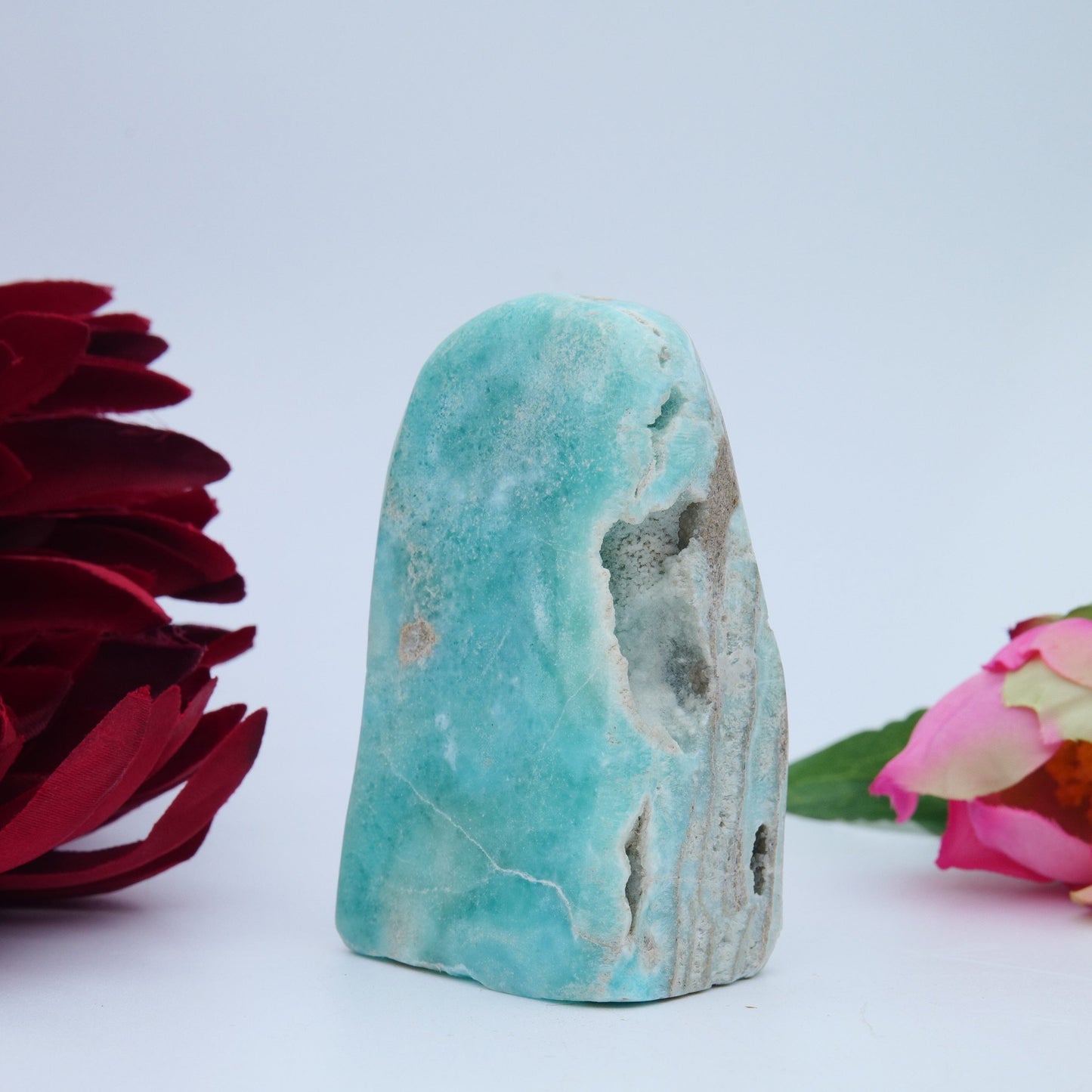 Blue Aragonite Freeform — 155 g - Luna Panther