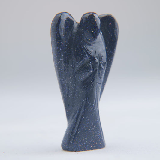 Blue Goldstone Angel Carving 22g 55mm - Luna Panther alternate view