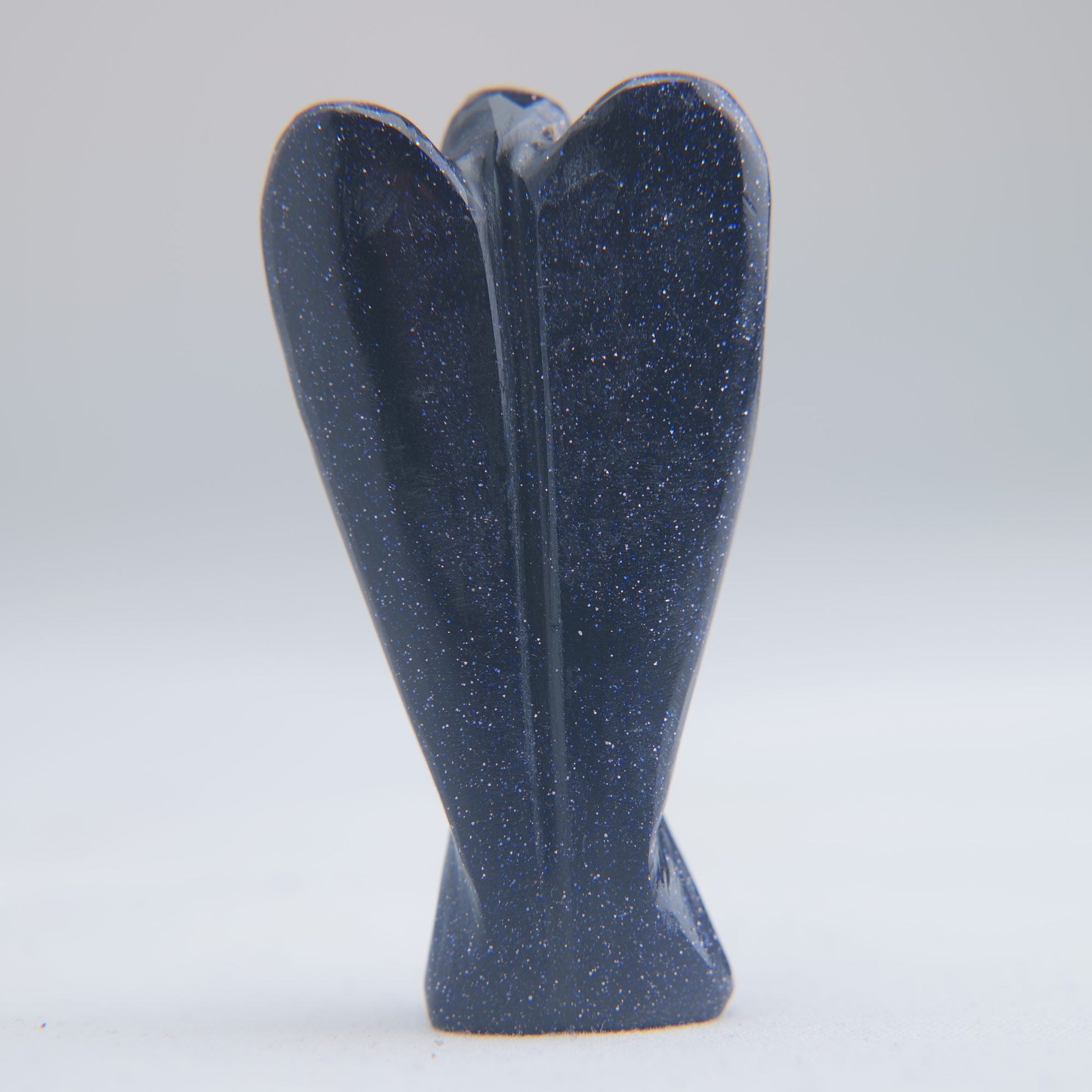 Blue Goldstone Angel Carving 22g 55mm - Luna Panther