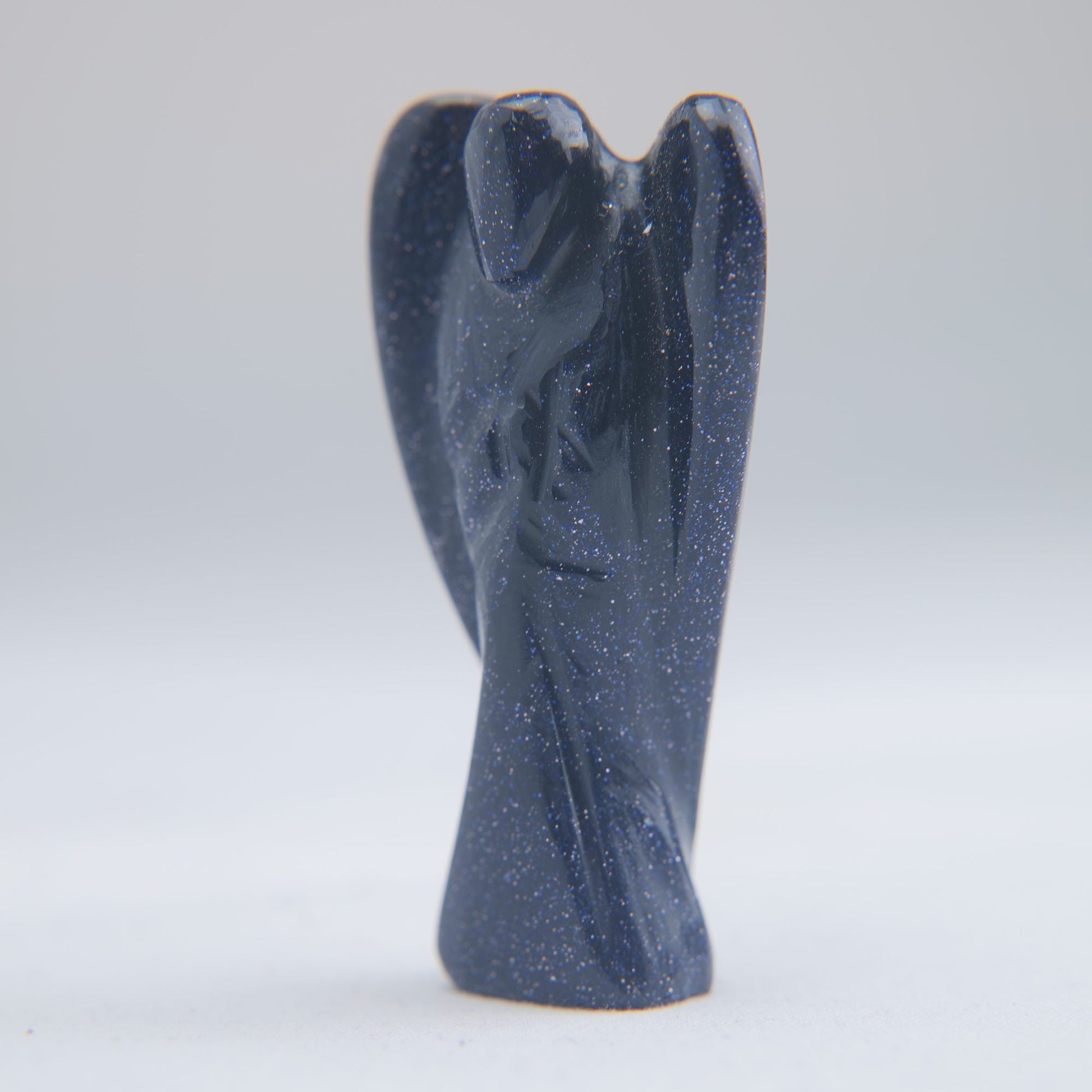 Blue Goldstone Angel Carving 22g 55mm - Luna Panther