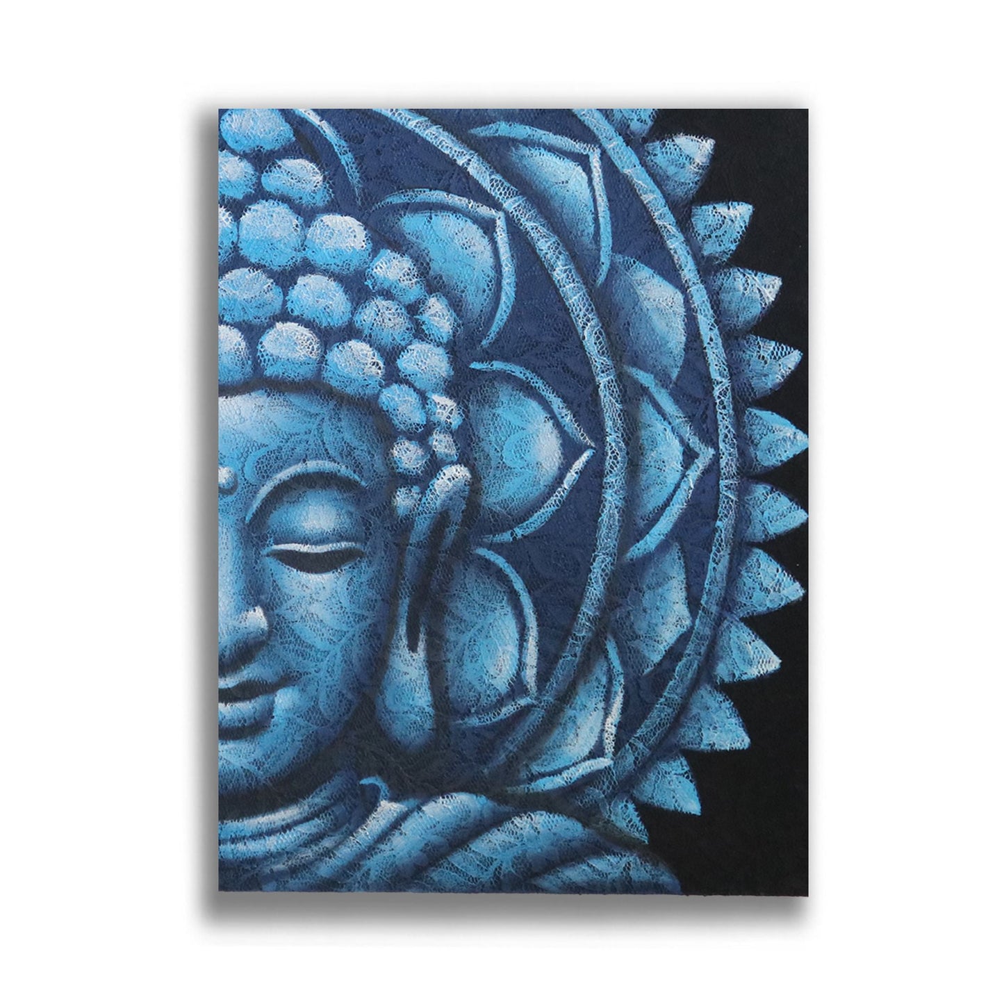 Blue Half Buddha Mandala 60x80cm - Luna Panther