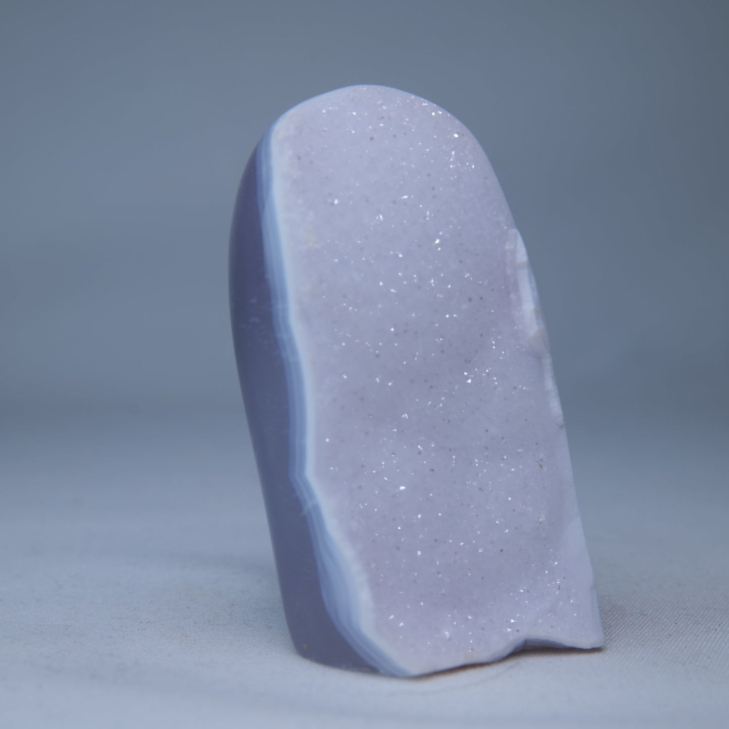 Blue Lace Agate Druzy Freeform 82g - Luna Panther
