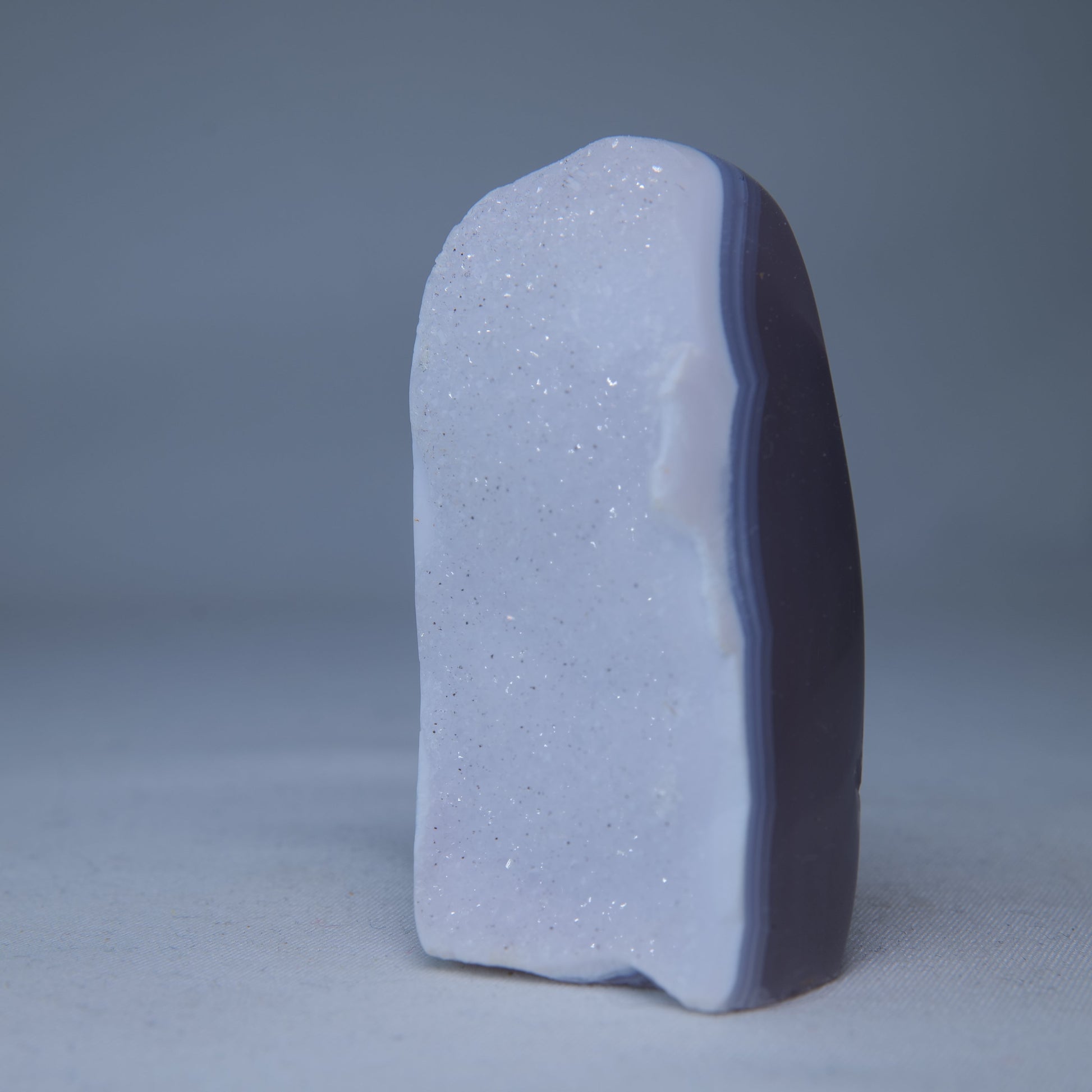 Blue Lace Agate Druzy Freeform 82g - Luna Panther