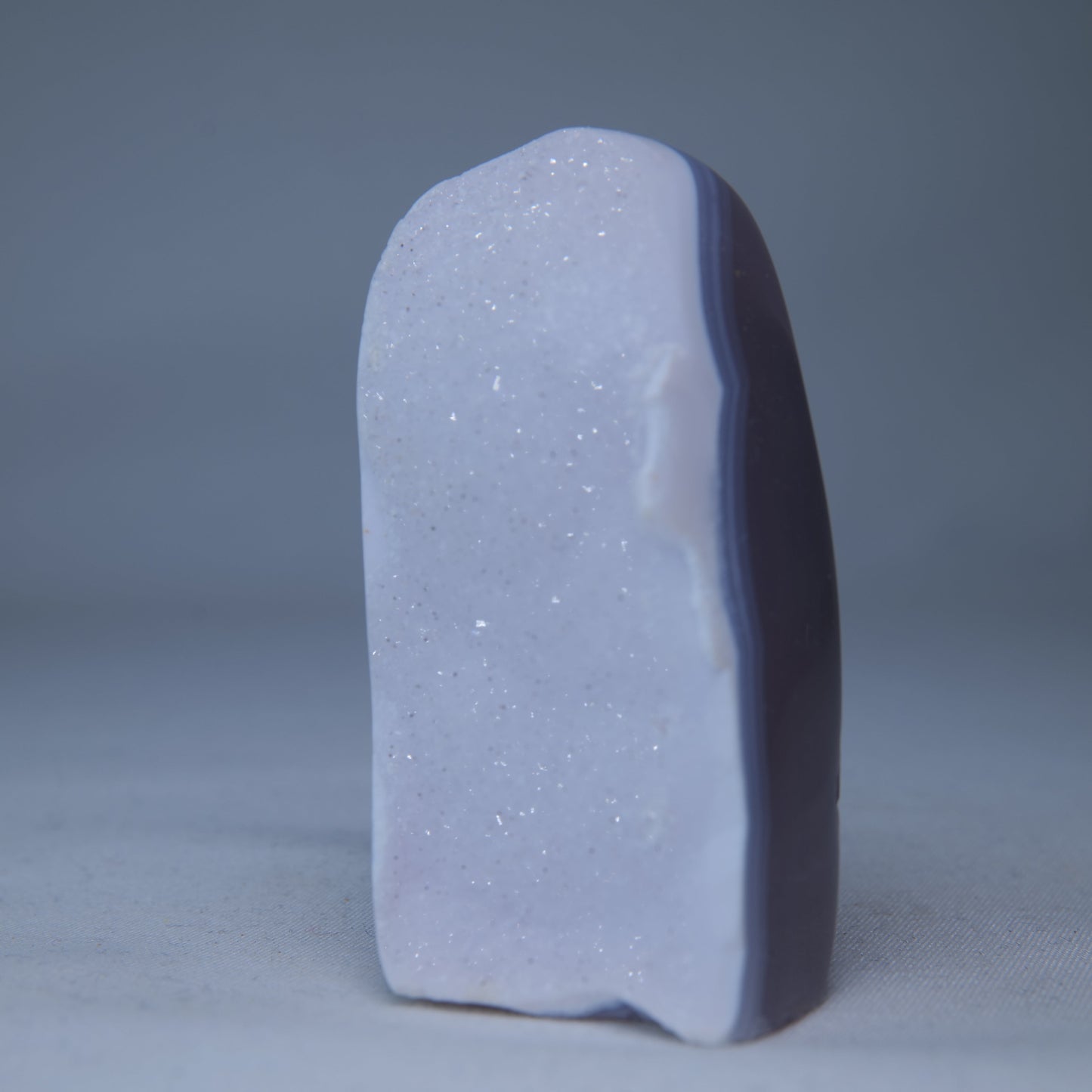 Blue Lace Agate Druzy Freeform 82g - Luna Panther