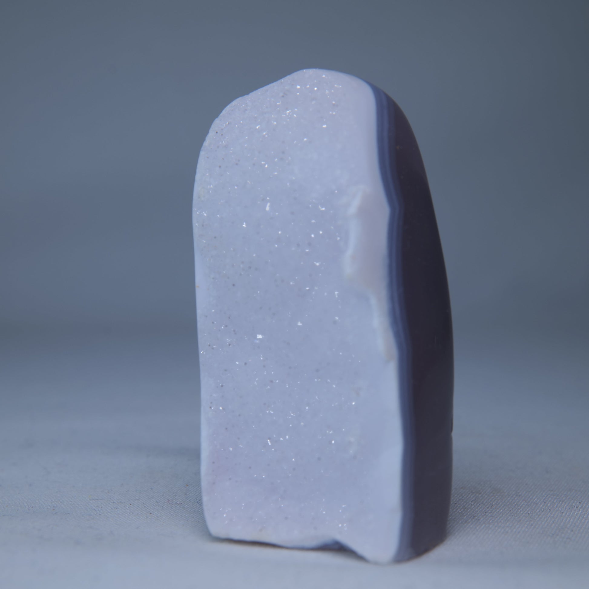 Blue Lace Agate Druzy Freeform 82g - Luna Panther