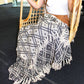 Boho Comfort Throws - Black & Beige Regency - Luna Panther