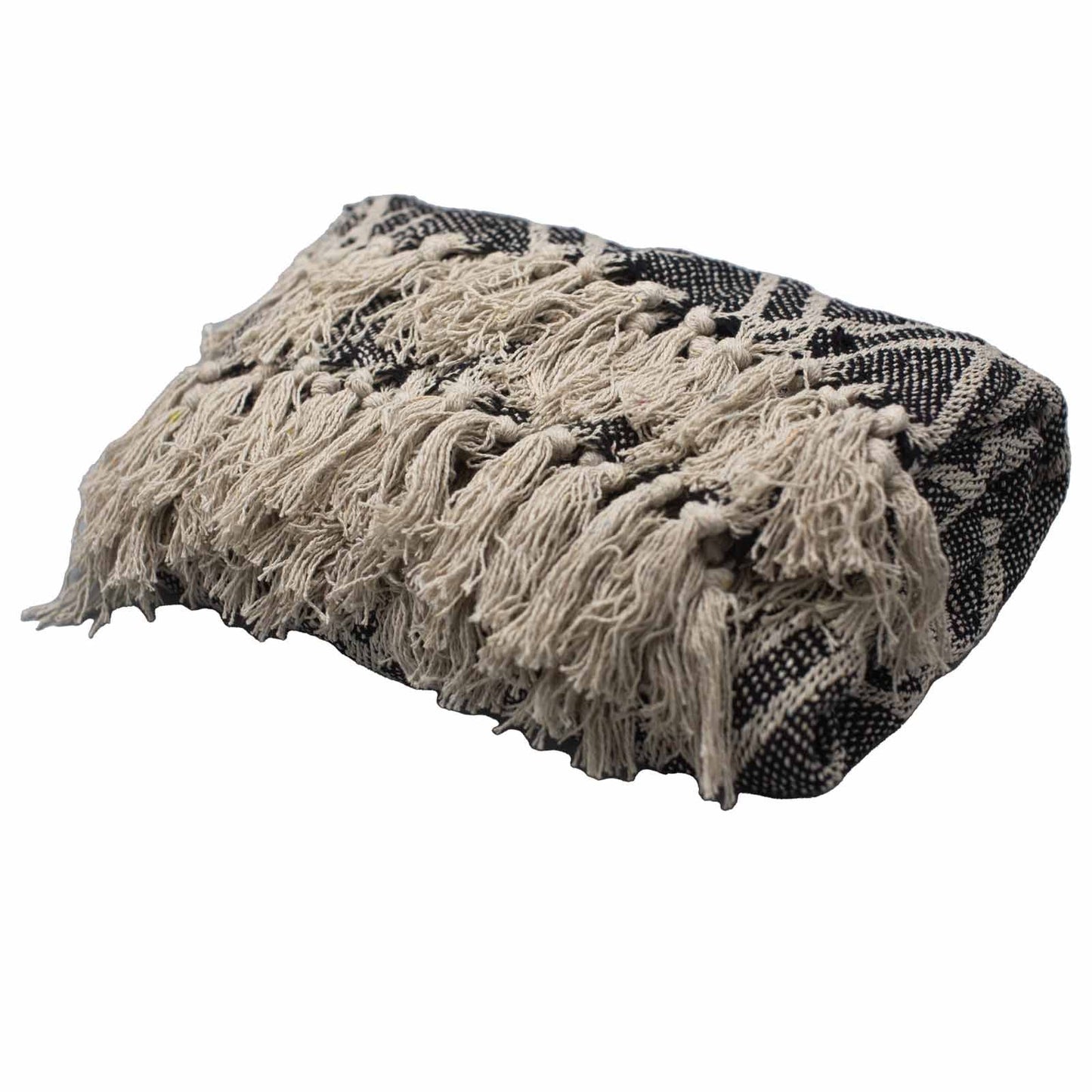 Boho Comfort Throws - Black & Beige Regency - Luna Panther