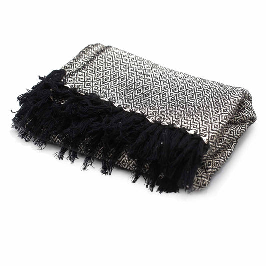 Boho Comfort Throws - Charcoal - Luna Panther alternate view