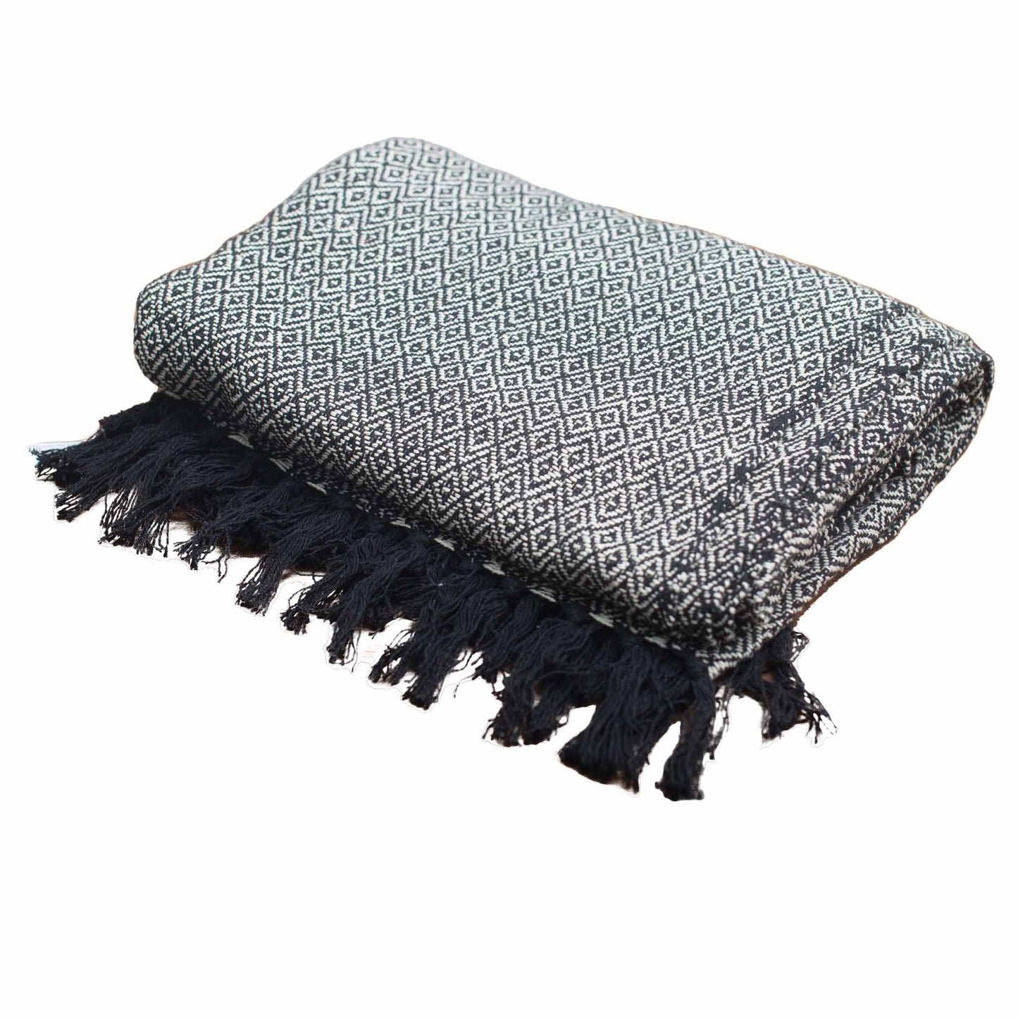Boho Comfort Throws - Charcoal - Luna Panther