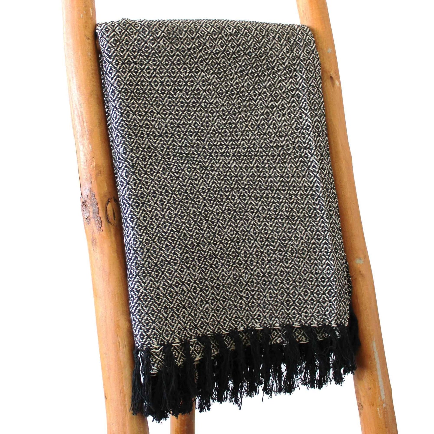 Boho Comfort Throws - Charcoal - Luna Panther