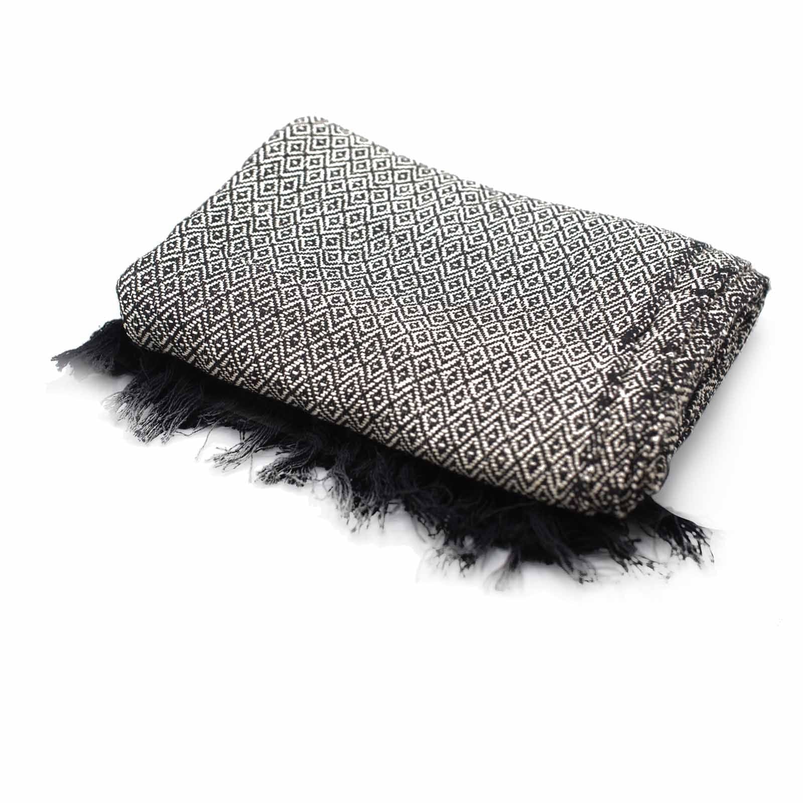 Boho Comfort Throws - Charcoal - Luna Panther