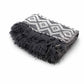 Boho Comfort Throws - Grey Geometric - Luna Panther