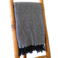 Boho Comfort Throws - Navy Zigzag - Luna Panther