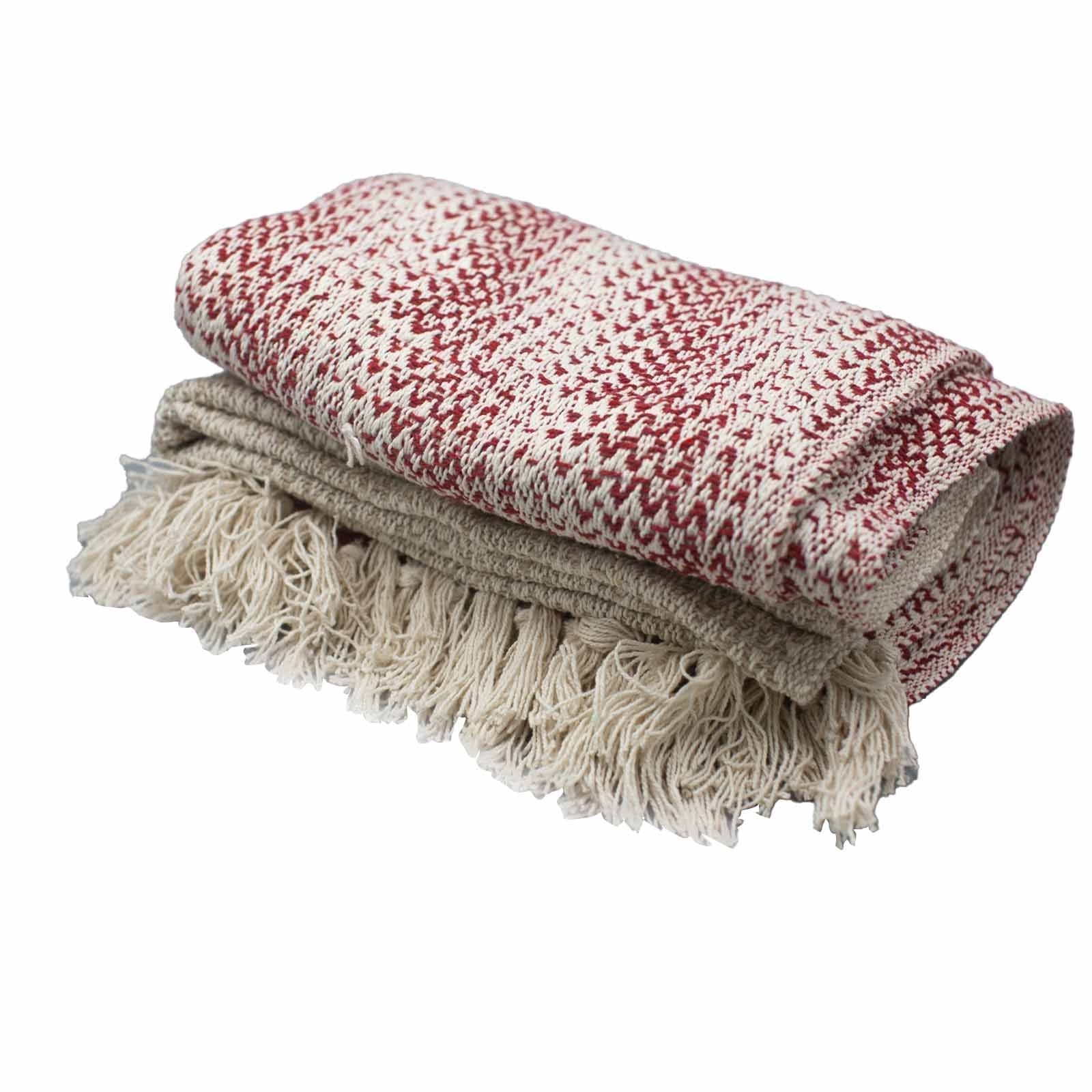 Boho Comfort Throws - Ruby Two Tone - Luna Panther