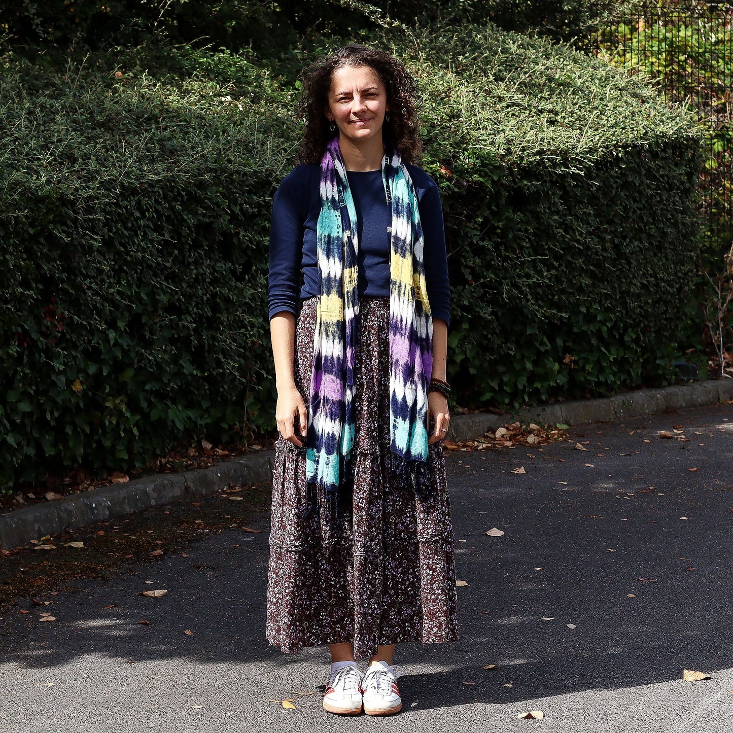 Boho Java Art Stole/Scarf - Multi Stripes - 62x200cm - Luna Panther