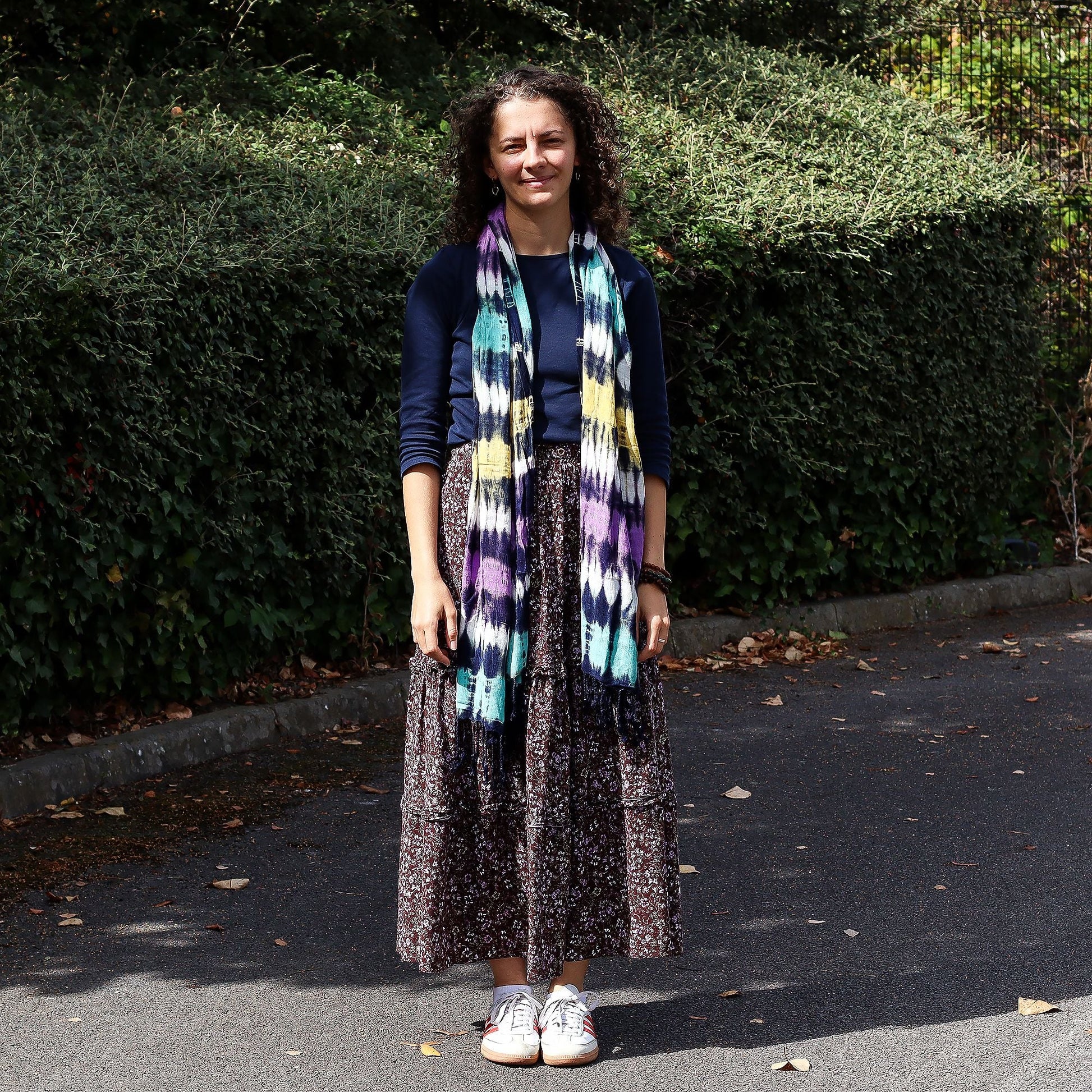 Boho Java Art Stole/Scarf - Multi Stripes - 62x200cm - Luna Panther