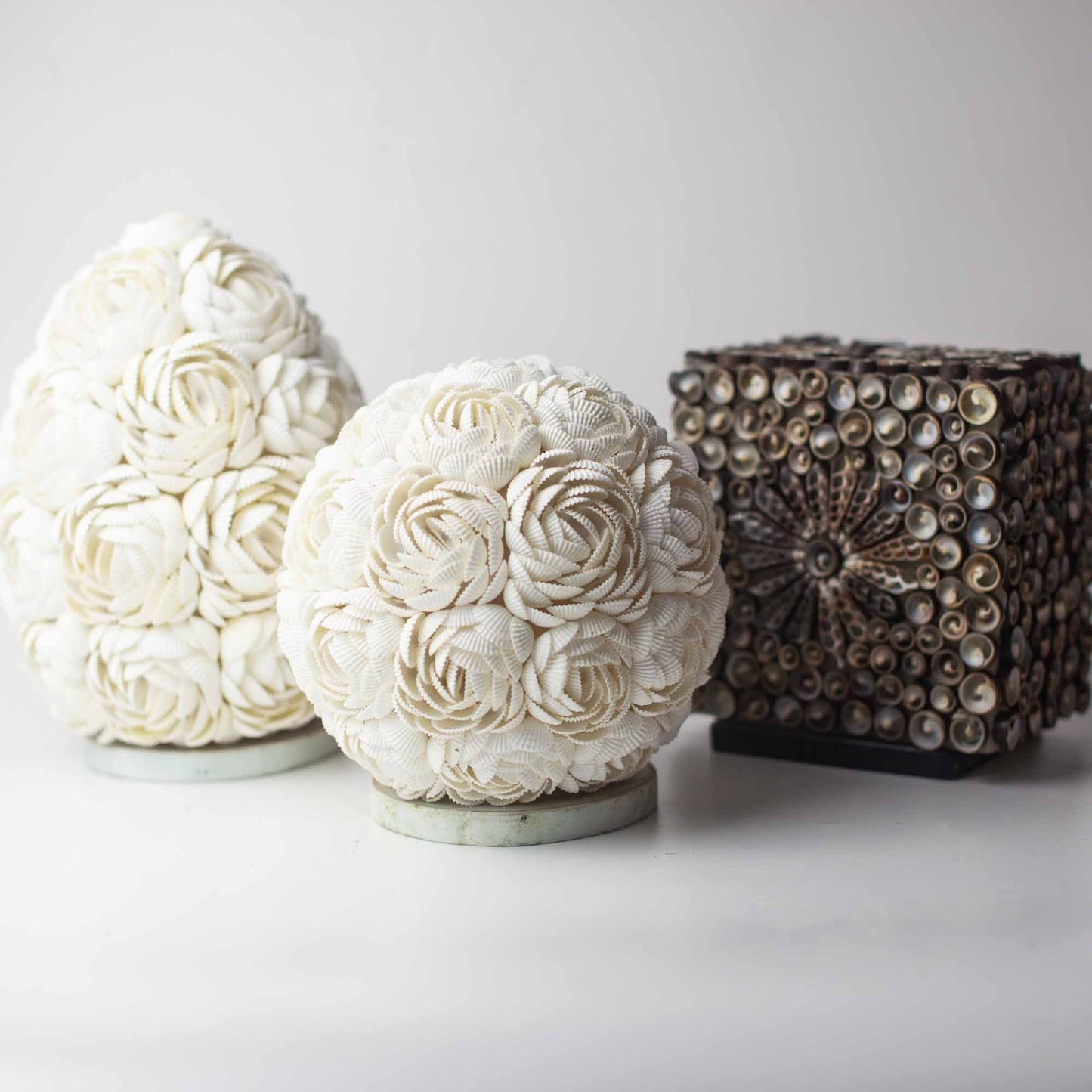 Boho Seashell Lamp - Rose Globe - 15cm - Luna Panther