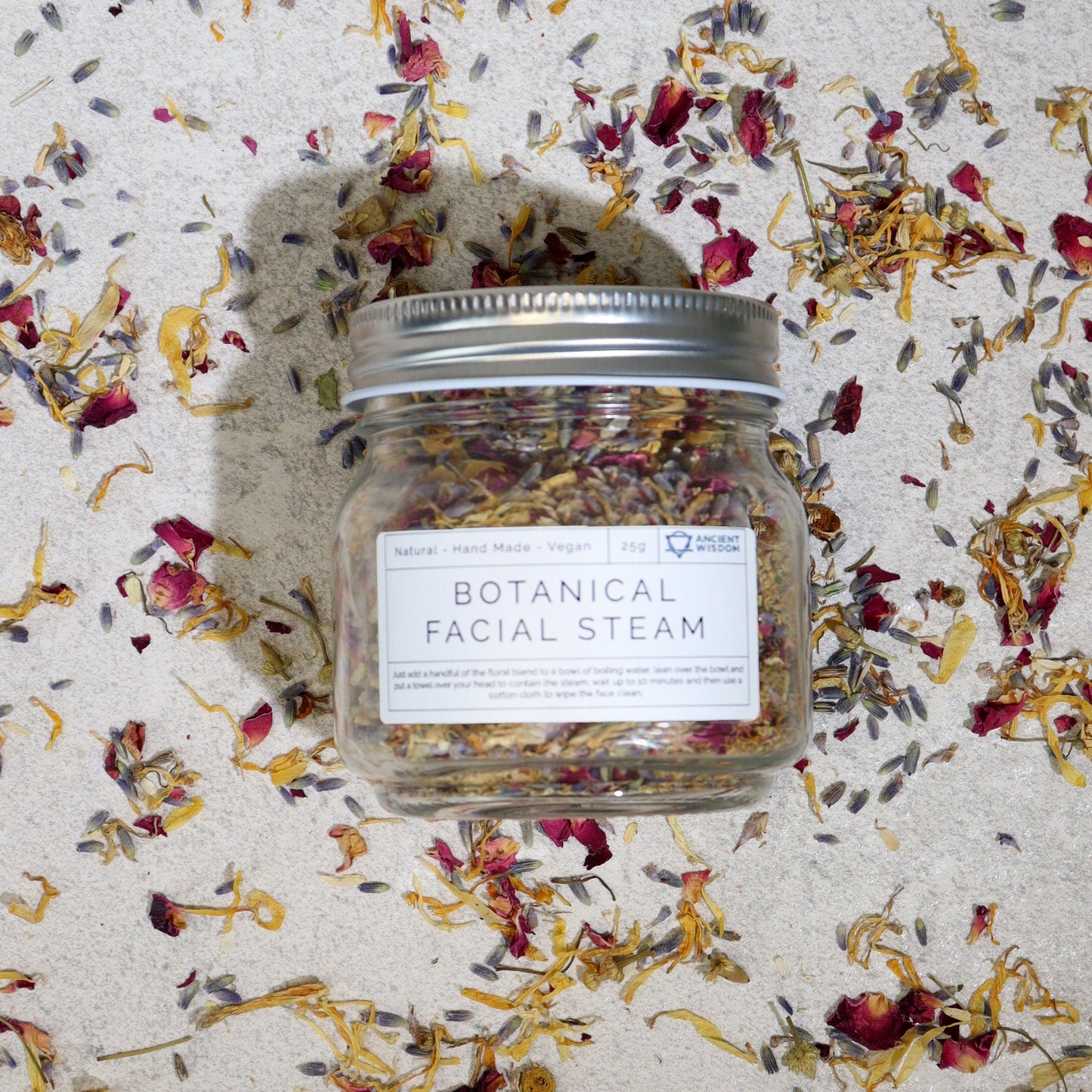 Botanical Facial Steam Blend - Natural 250g - Luna Panther