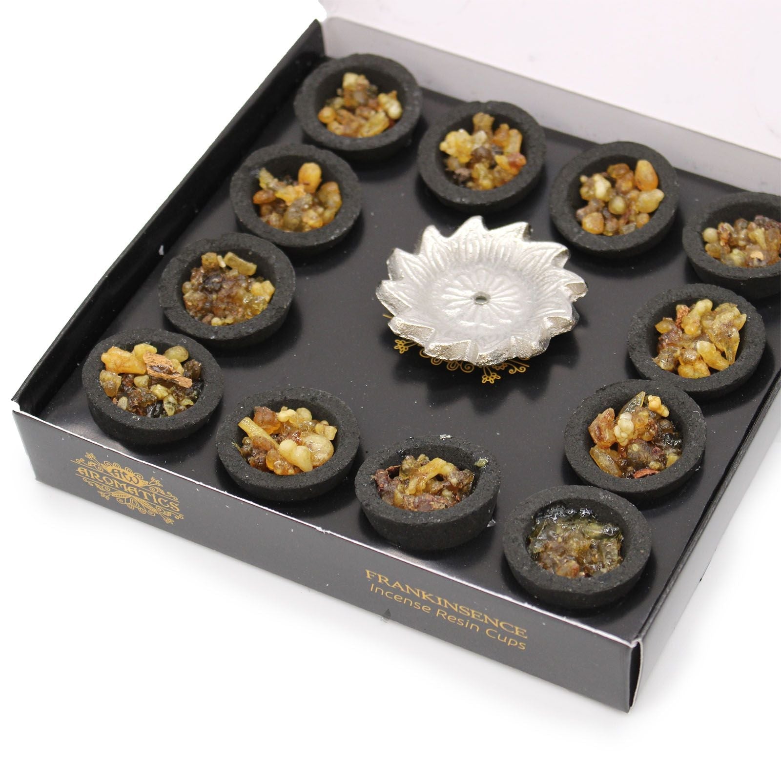 Box of 12 Resin Cups - Frankincense - Luna Panther