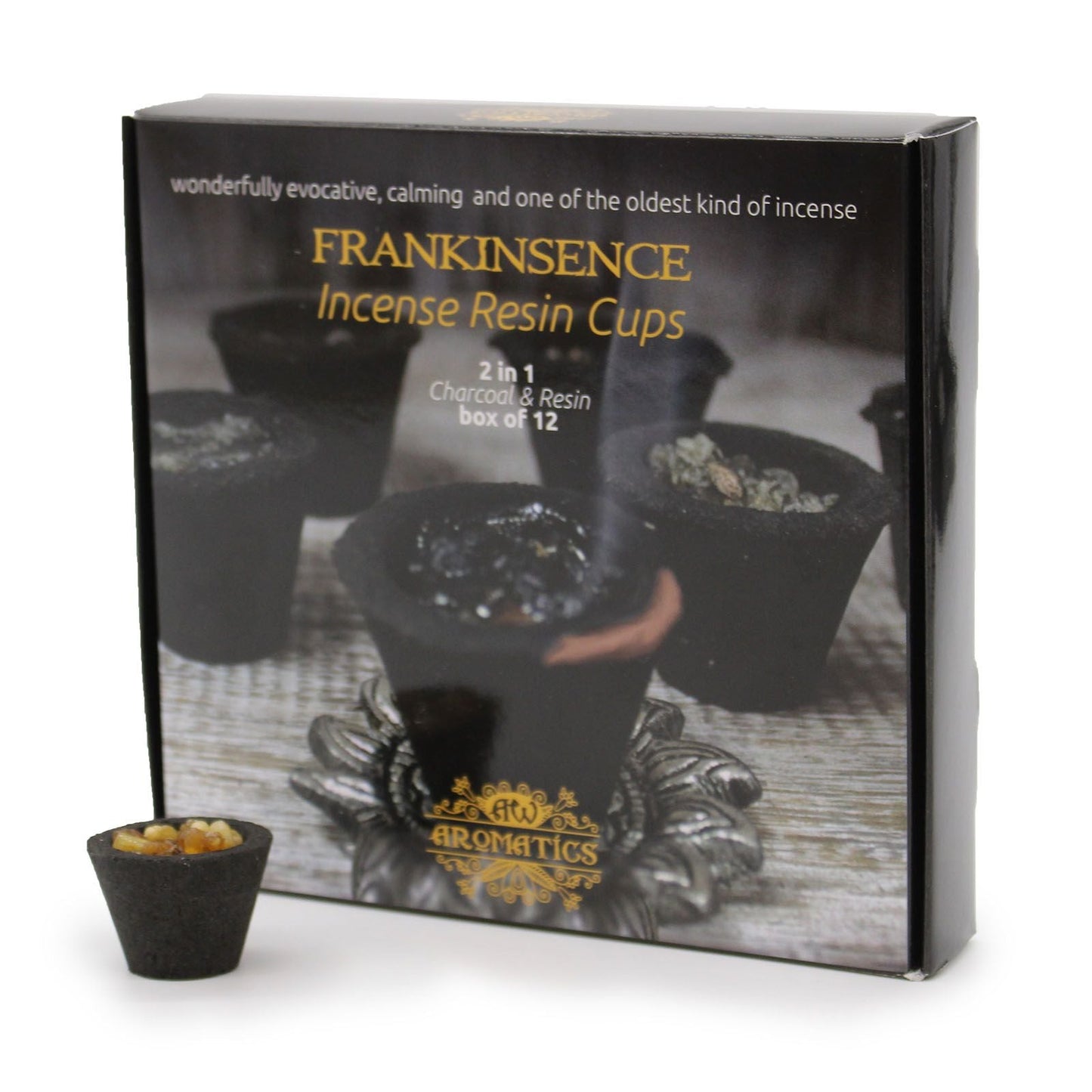 Box of 12 Resin Cups - Frankincense - Luna Panther