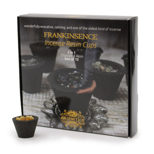 Box of 12 Resin Cups - Frankincense - Luna Panther