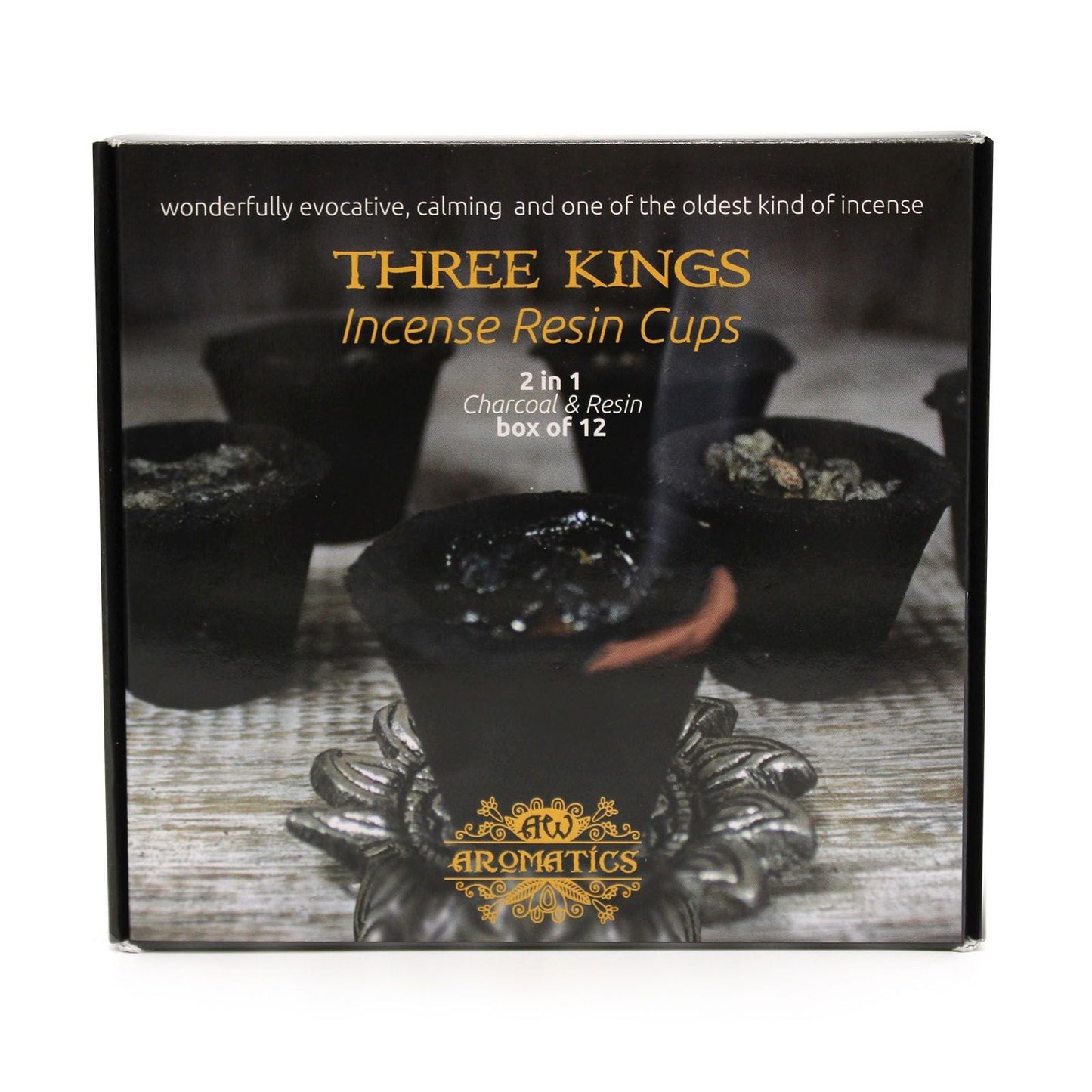 Box of 12 Resin Cups - Three Kings - Luna Panther