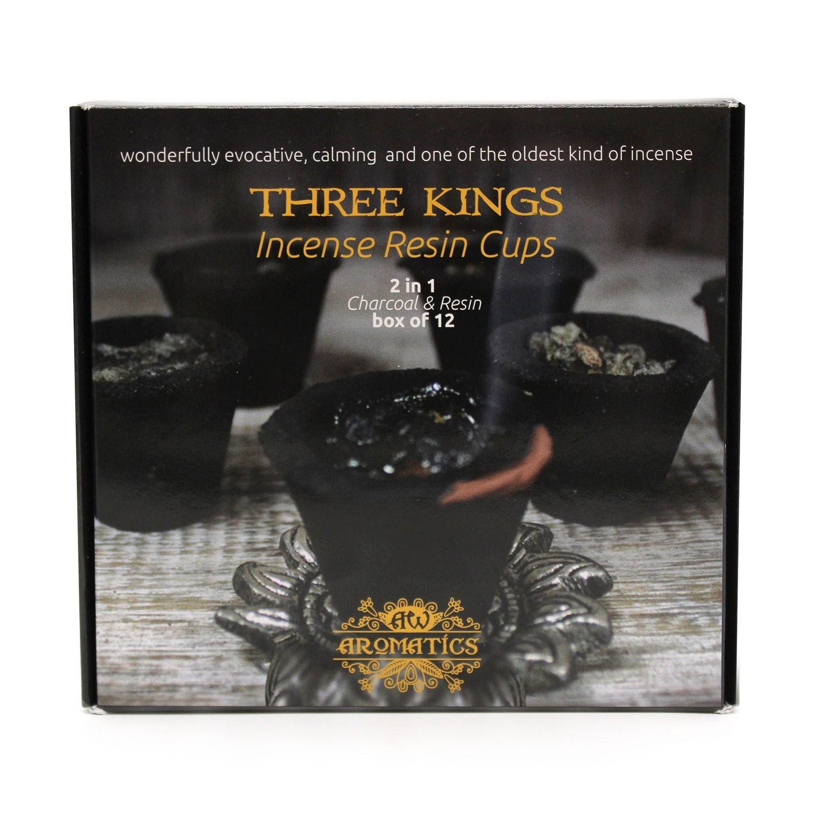 Box of 12 Resin Cups - Three Kings - Luna Panther