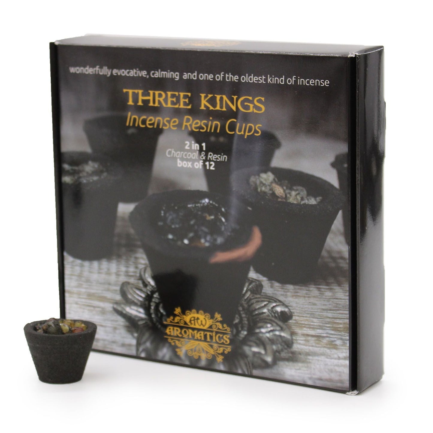 Box of 12 Resin Cups - Three Kings - Luna Panther