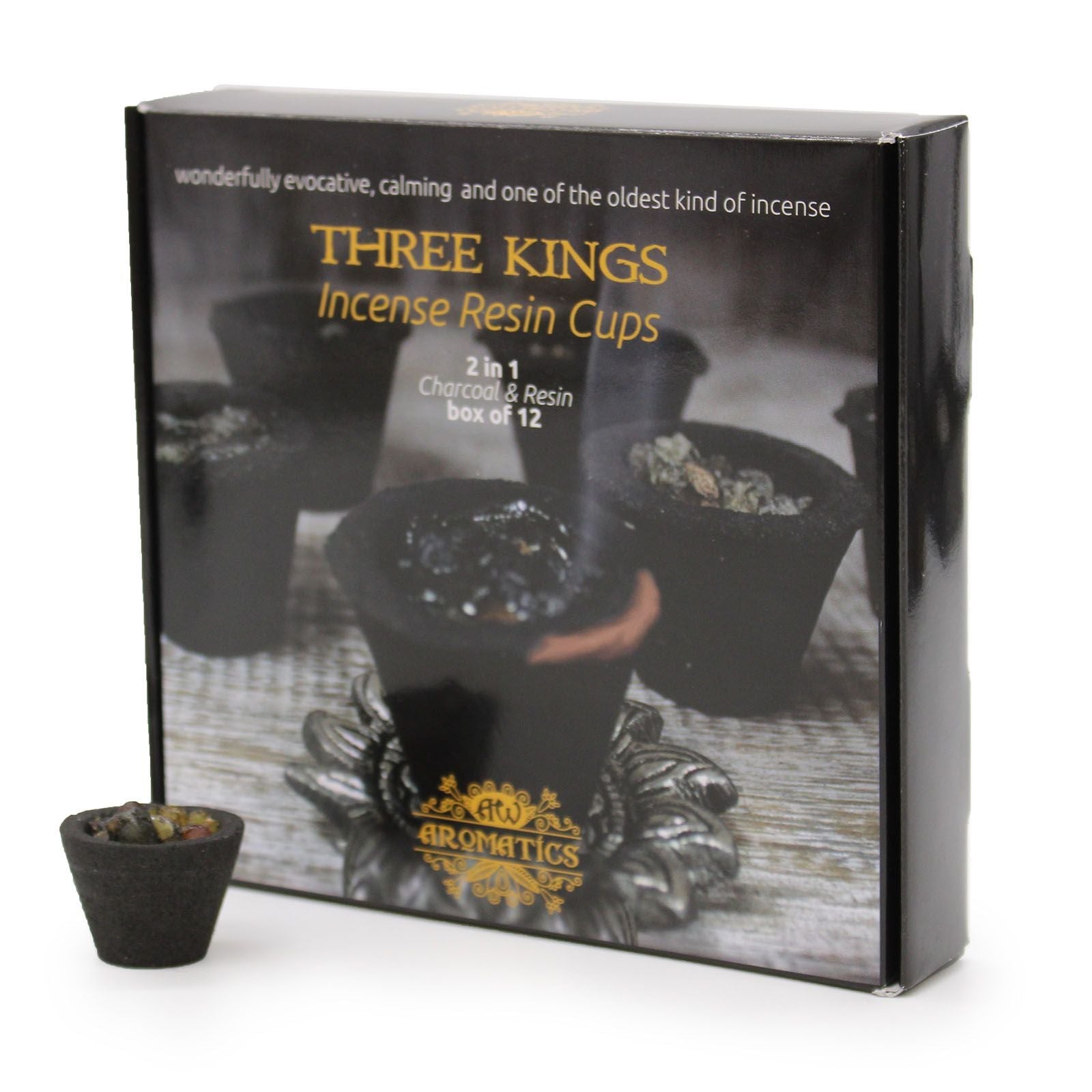 Box of 12 Resin Cups - Three Kings - Luna Panther